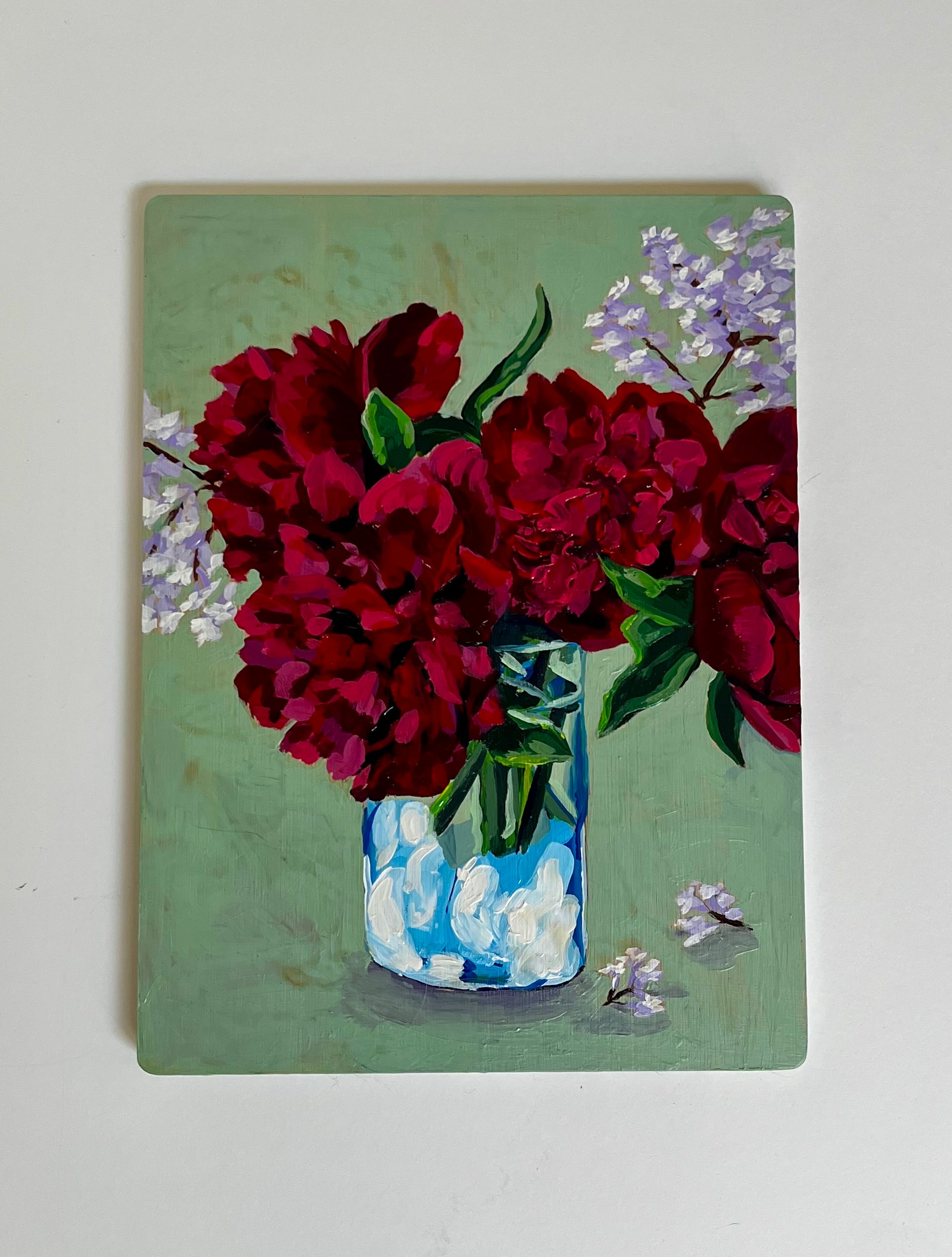 A Study of Peonies & Lilacs