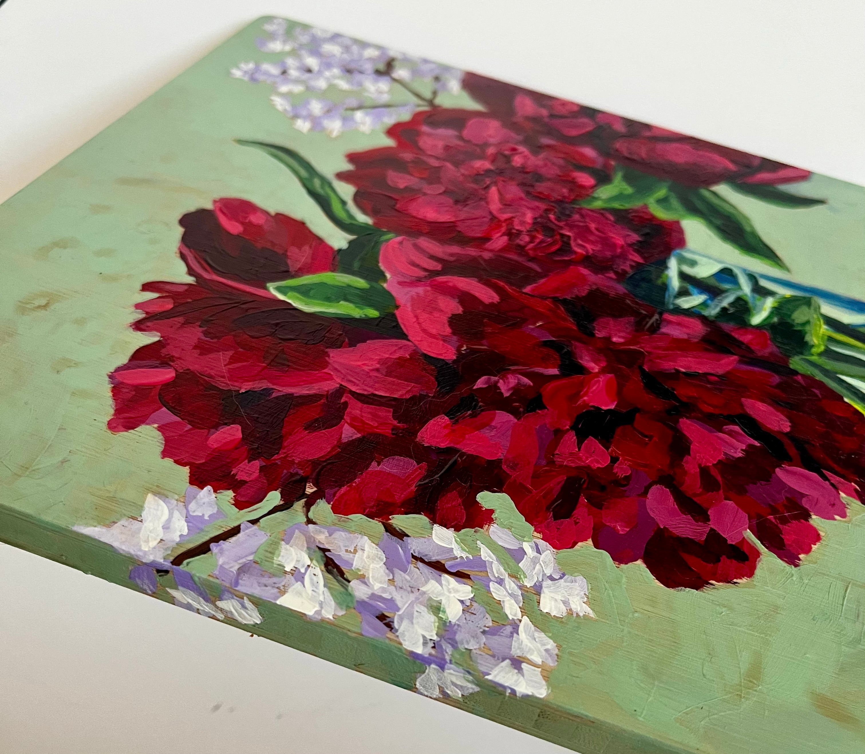 A Study of Peonies & Lilacs