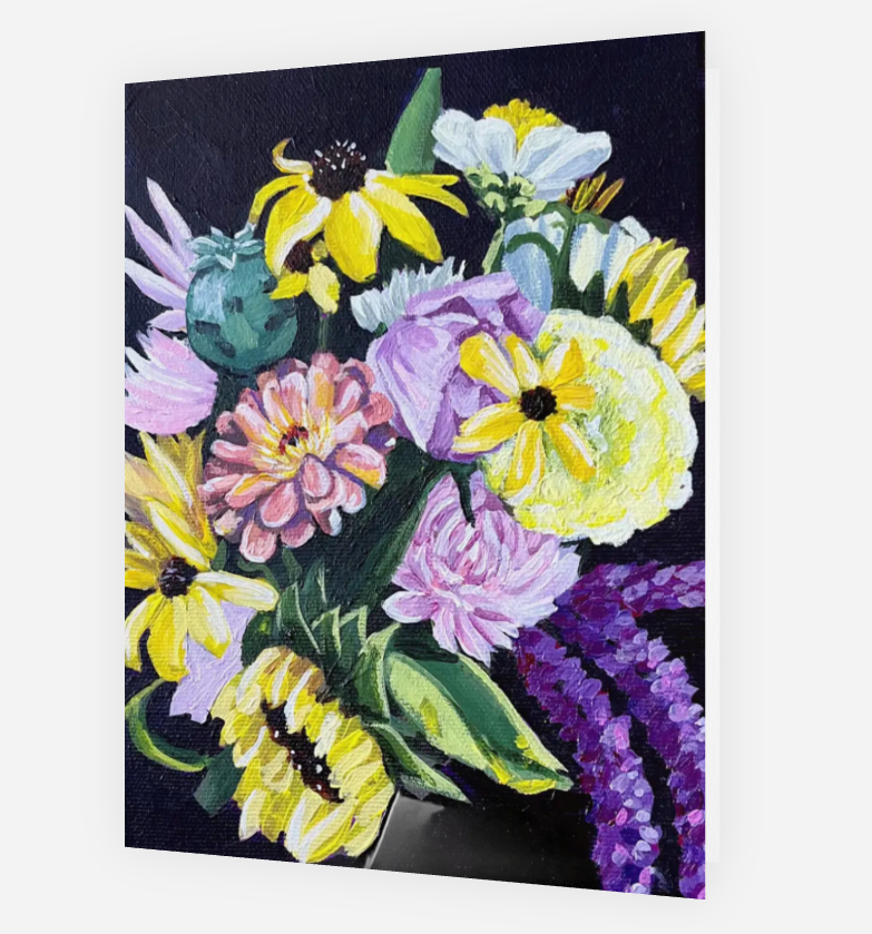 Black Velvet Art Print Card