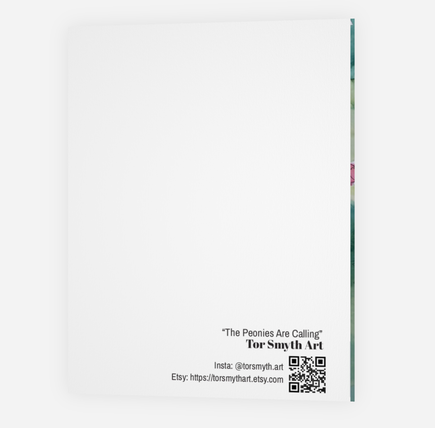 The Peonies Are Calling Art Print Card