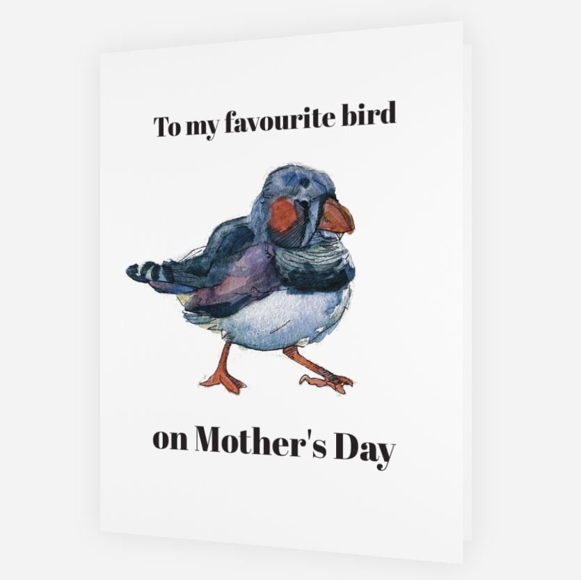 You're My Favourite Bird Card