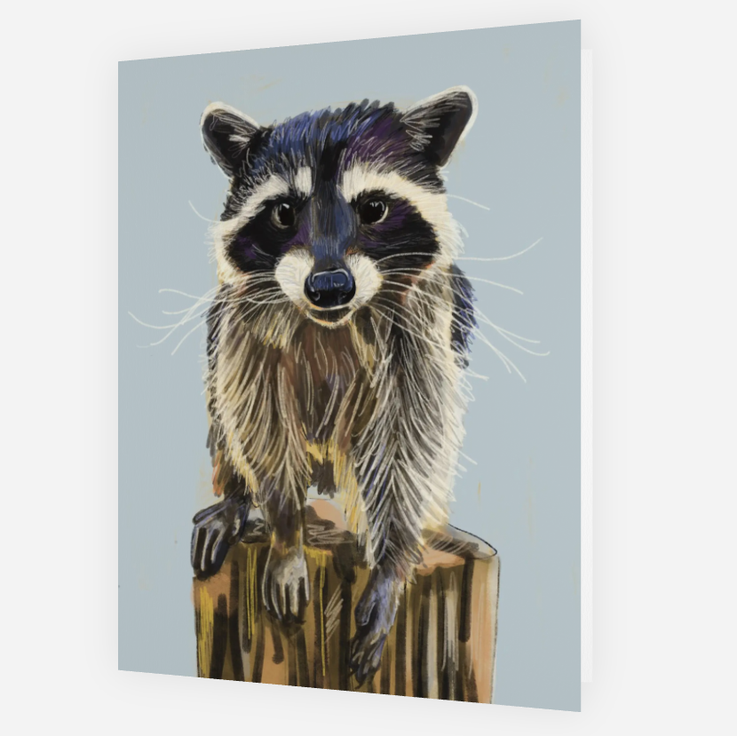 Rocky Raccoon Card