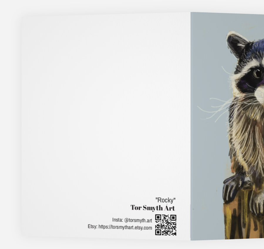 Rocky Raccoon Card