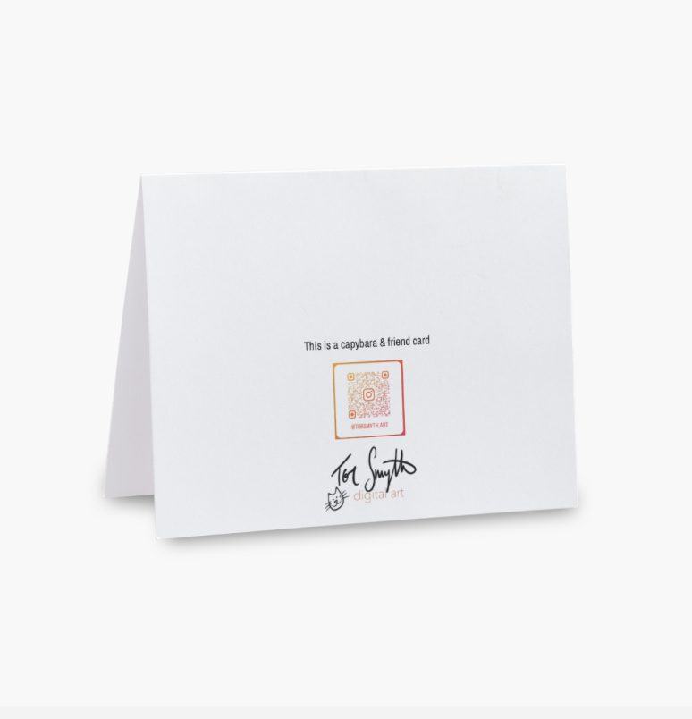 Capybara & Friend Card