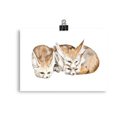 Fennec Fox Digital Art Print