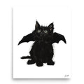 Bat Cat Digital Art Print