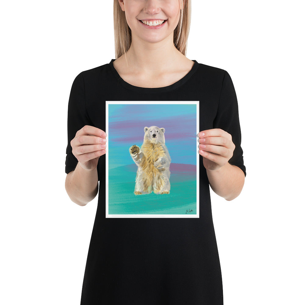 Polar Bear Digital Painting Print