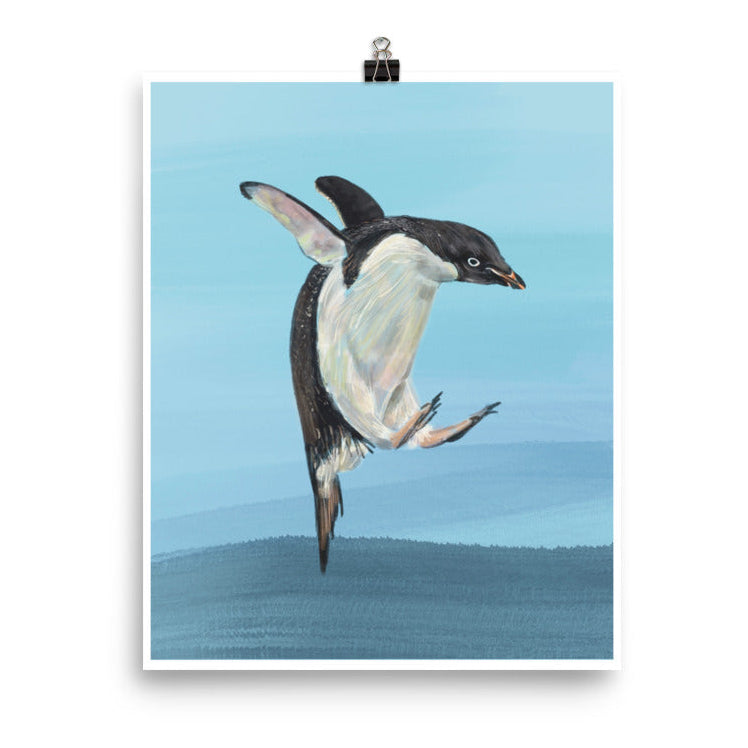 Penguin Digital Painting Print
