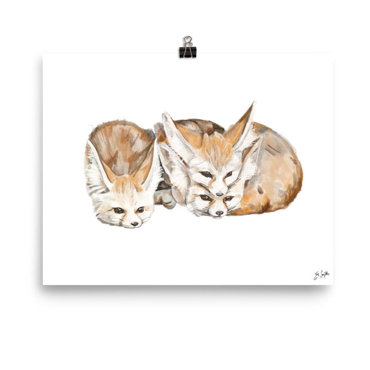 Fennec Fox Digital Art Print